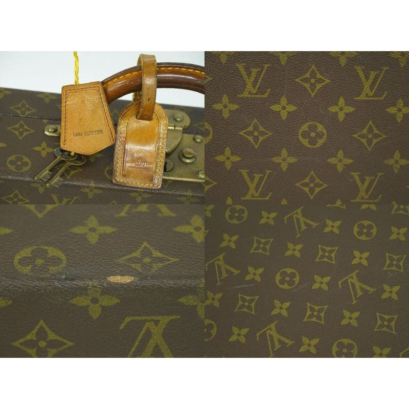 Louis Vuitton President Monogram Attache Case Handbag Brown — view 4