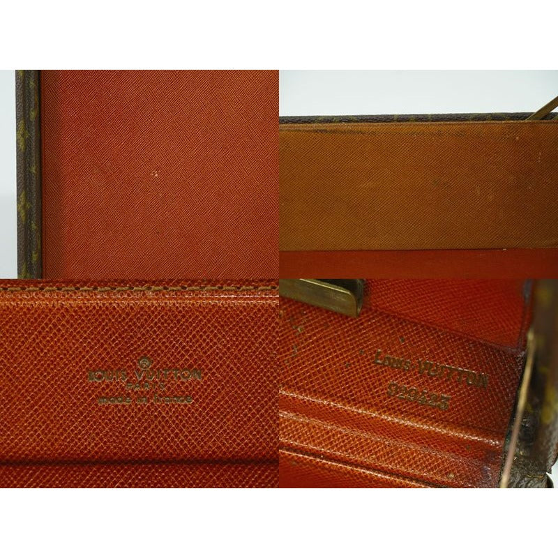 Louis Vuitton President Monogram Attache Case Handbag Brown — view 9