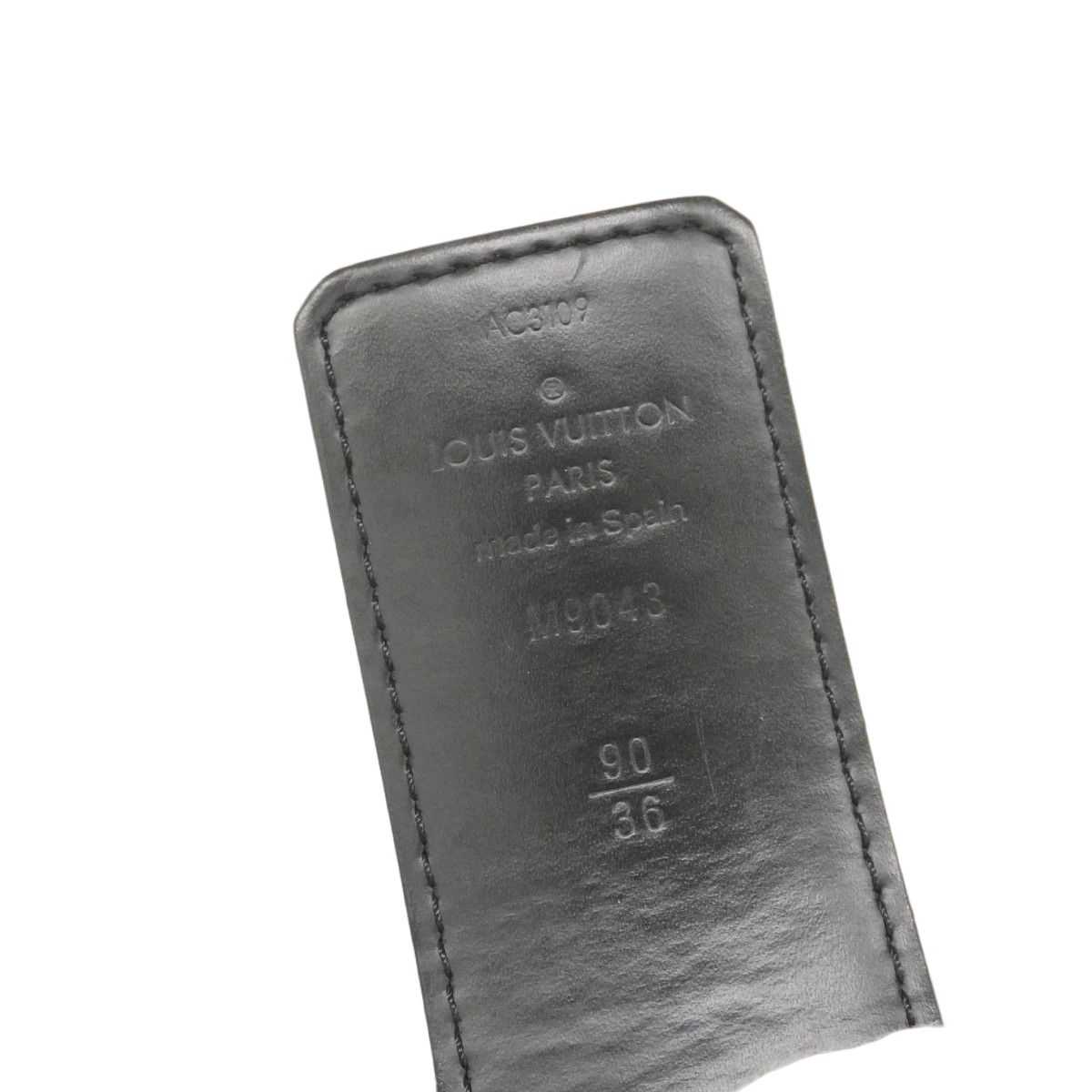 Louis Vuitton Belt Monogram Eclipse LV Initial 40 mm Reversible Black — view 2