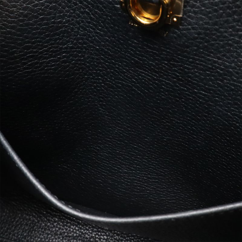 Louis Vuitton City Steamer PM Handbag 2WAY Shoulder Bag Leather Noir Black