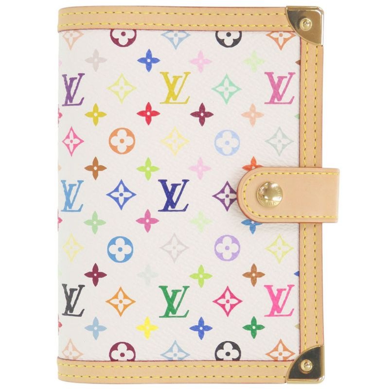 Louis Vuitton Agenda PM Monogram Multicolor Canvas Bronze Handbook Cover