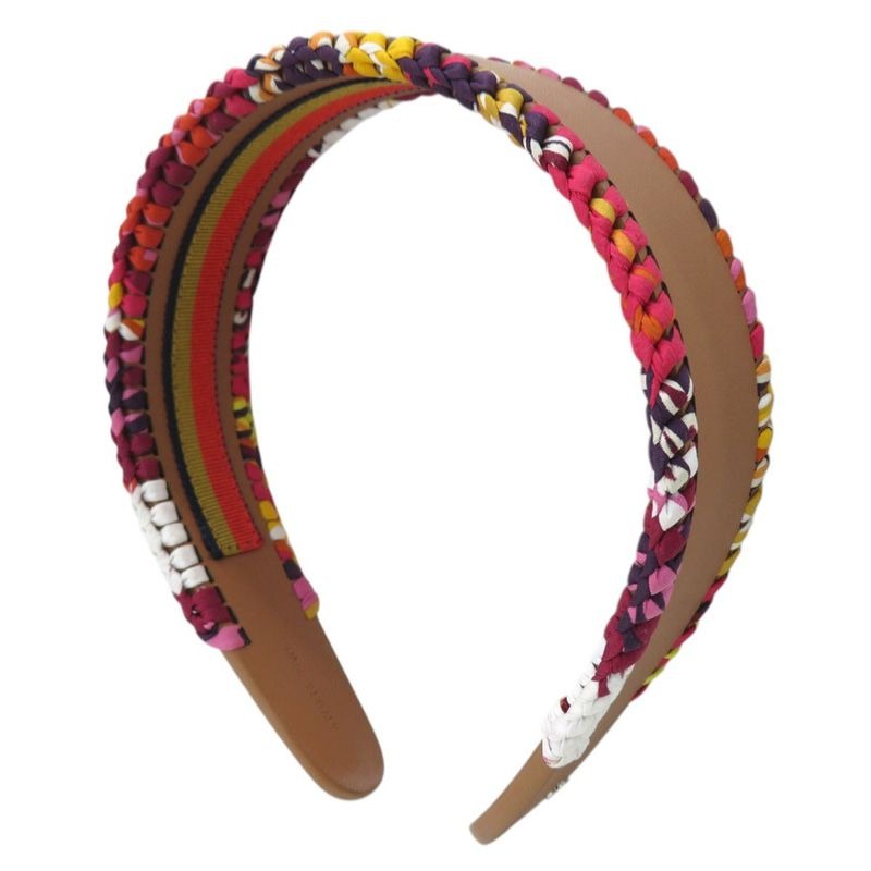 Hermes Fantaisie D'etriers Headband Grace Silk g Multicolor 0810