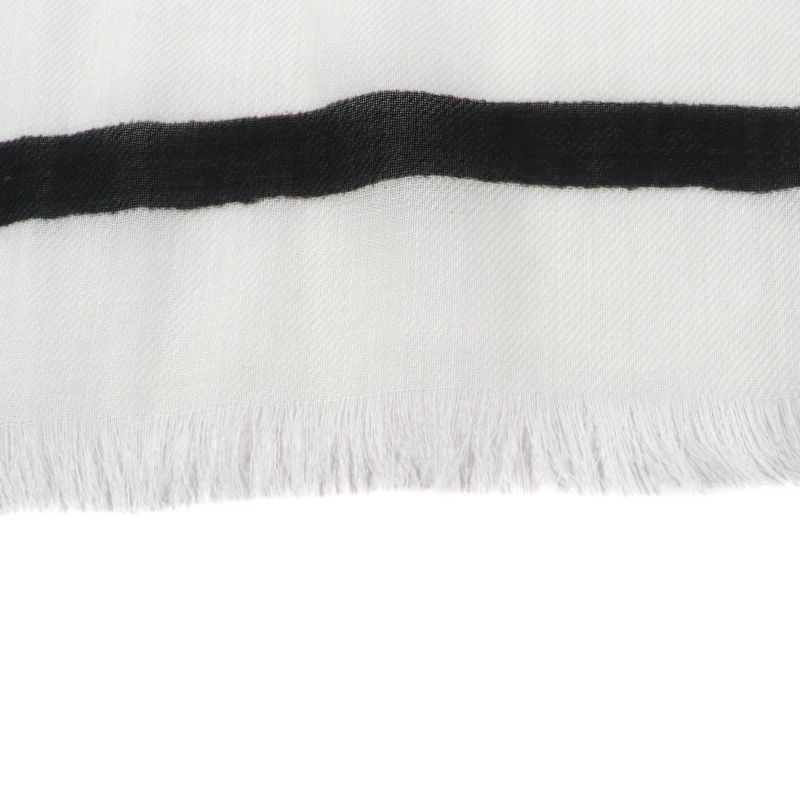 CHANEL 100% Cashmere Tweed 2023 Fringed All Over Large Scarf Shawl Multi With