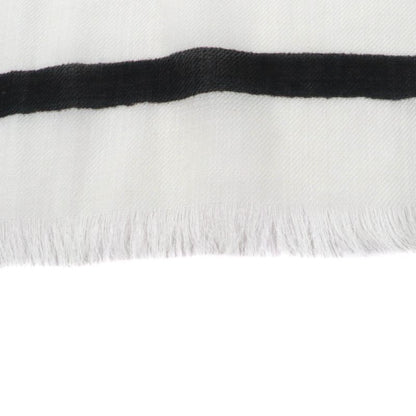 CHANEL 100% Cashmere Tweed 2023 Fringed All Over Large Scarf Shawl Multi With