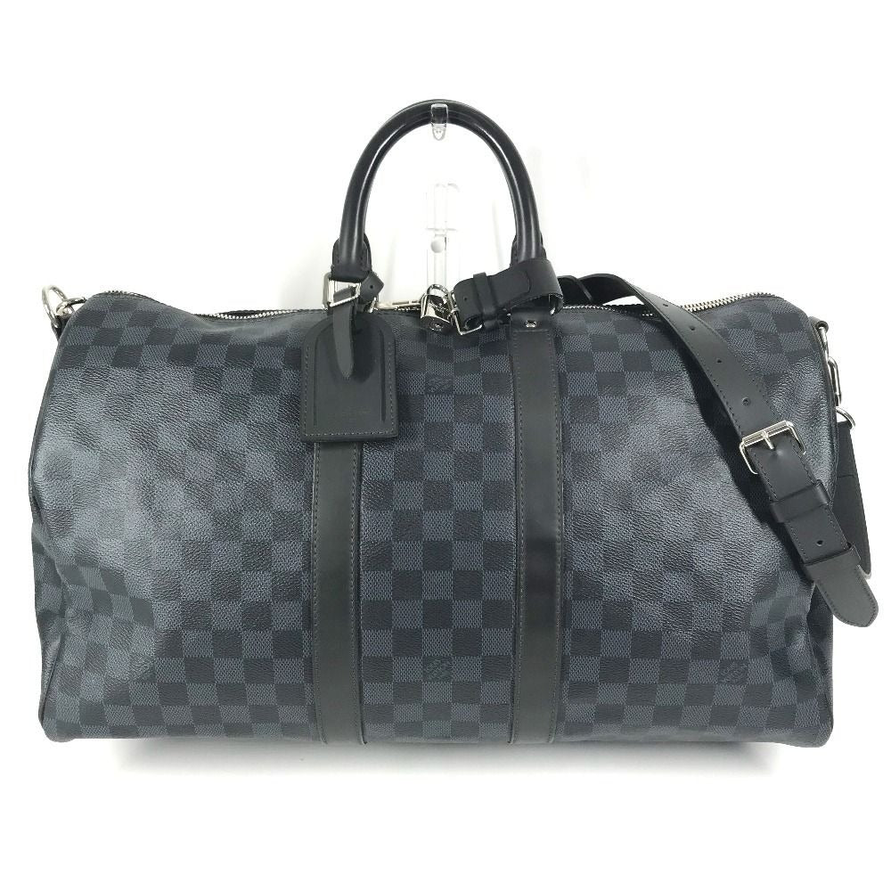 Louis Vuitton Boston Bag Keepall Bandouliere 45 Damier Ecobalt Canvas