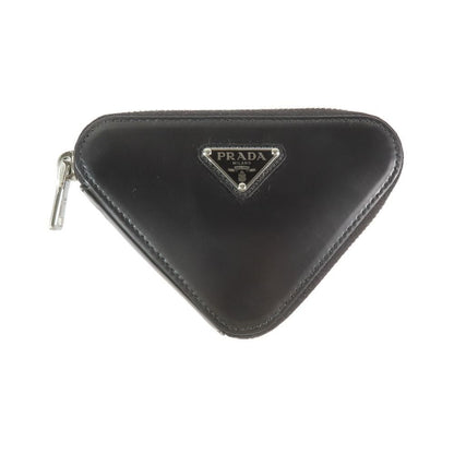 Prada Shoulder Mini Bag Chain Pouch Coin Case Leather Black
