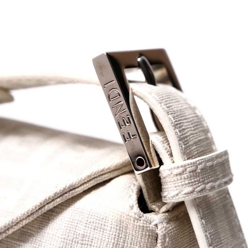 Fendi Handbag Zucchino PVC Mamma Bucket Chain Shoulder Mini Bag Shoulder Semi