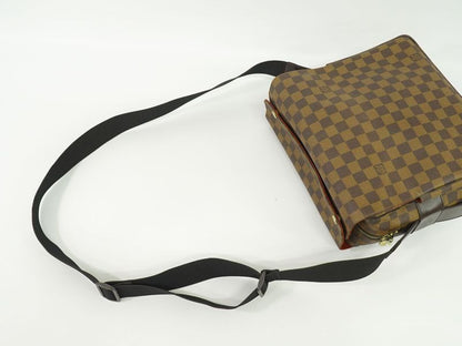 Authentic Louis Vuitton LV Naviglio Damier Ebène Shoulder Bag Messenger Bag