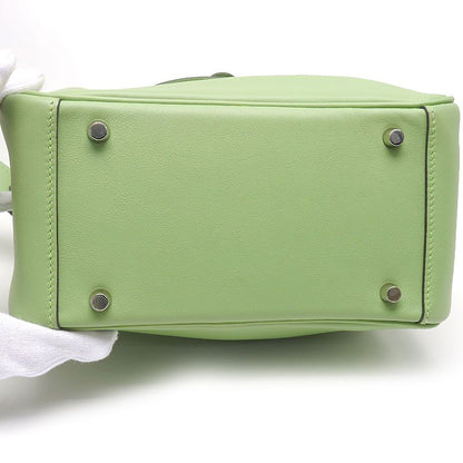Hermes Lindy Mini Shoulder Bag Stamped W 2024 Green Unused