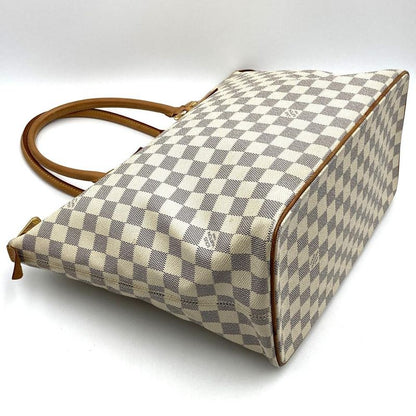 Louis Vuitton N51185 Saleya MM Tote Bag Beige Damier Azure Canvas Women Fashion
