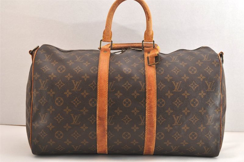 Louis Vuitton Monogram Keepall Bandouliere 45 M41418 Boston Bag 2953n