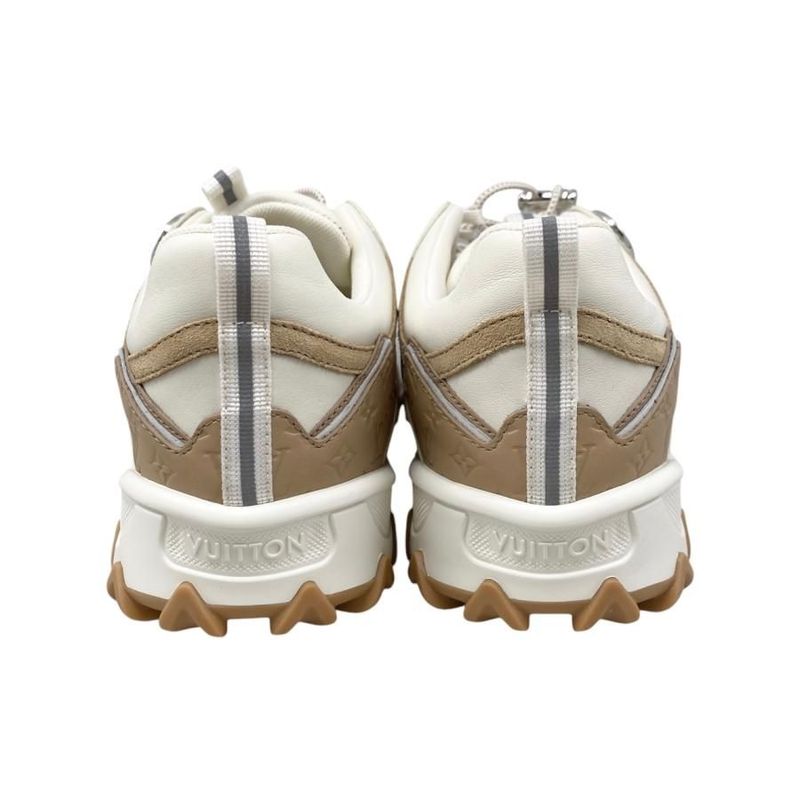 Louis Vuitton Sneakers LV Rush Line 1acxl0 36 Size Calf Leather Cles Beige