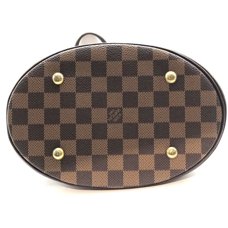 Louis Vuitton Damier Marais N42240 Tote Bag with Pouch Ladies Brown Used 006238