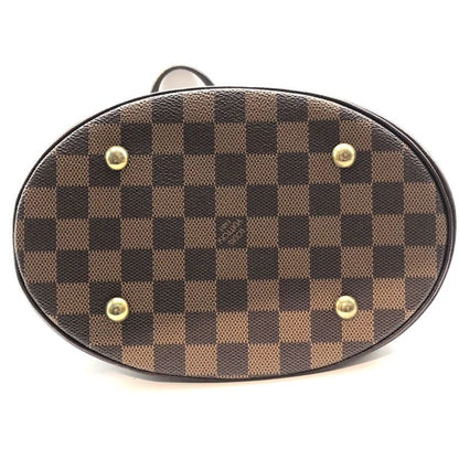 Louis Vuitton Damier Marais N42240 Tote Bag with Pouch Ladies Brown Used 006238