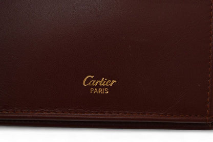 Cartier Fold Wallet Vintage Cartier Mini Wallet Must De Cartier Bordeaux
