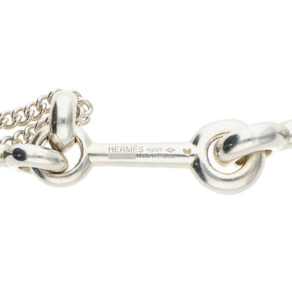 Hermes Horsebit Pendant Necklace Men's Horsebit Silver Necklace