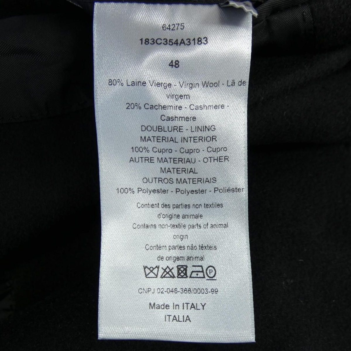 Dior Coat Black — view 3