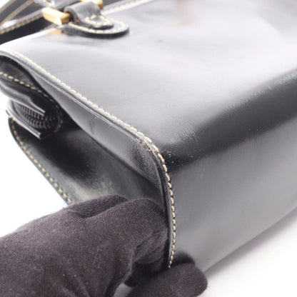 Fendi Handbag Black Leather 2-Way Shoulder — view 9