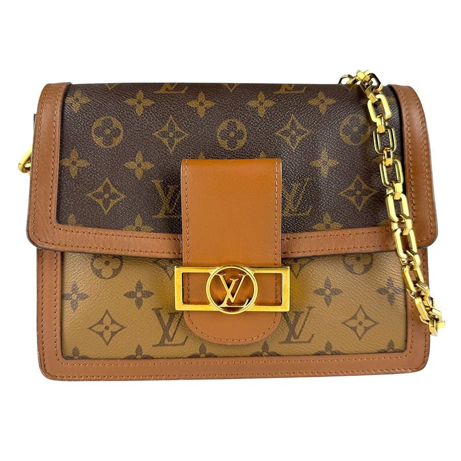 Louis Vuitton 2-Way Shoulder Bag Monogram Reverse Dauphine MM
