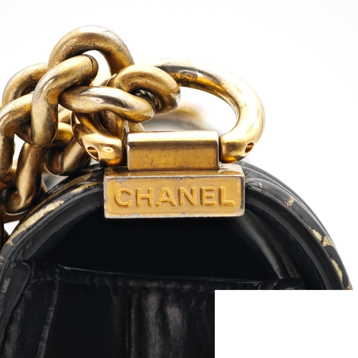 Chanel Boy Graffiti Shoulder Bag Flap Black — view 8