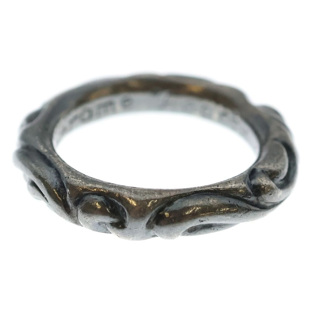 Chrome Hearts Scrl Band Scroll Ring Silver