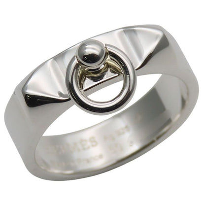 Hermes Ring Collier De Chien PM 50 Silver 925 4.6 g