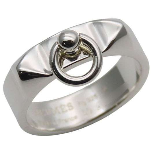 Hermes Ring Collier De Chien PM 50 Silver 925 4.6 g
