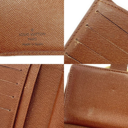 Louis Vuitton M61663 Monogram PVC Portmonnais Vieviennois Brown 403688 Bifold