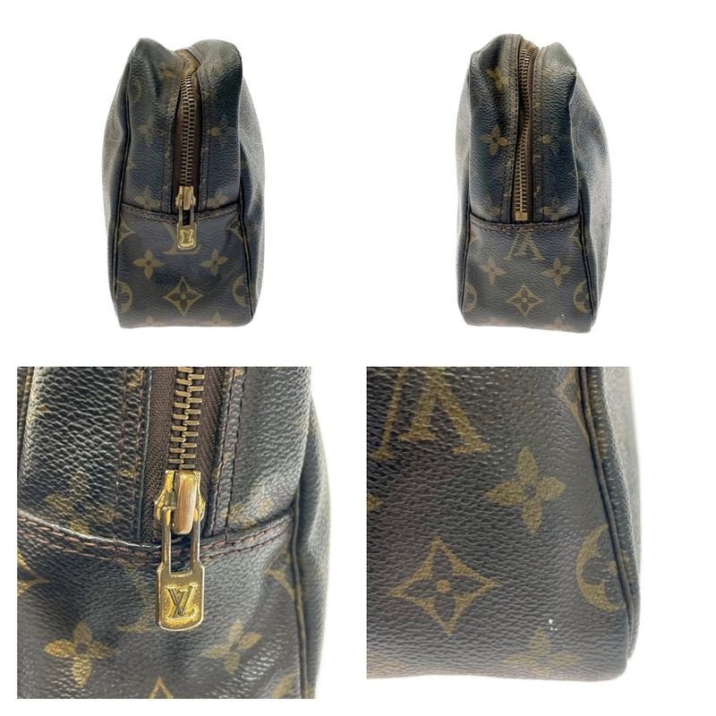 Louis Vuitton M47522 Monogram PVC Trousse Toilette 28 Brown 314745 Second Bag