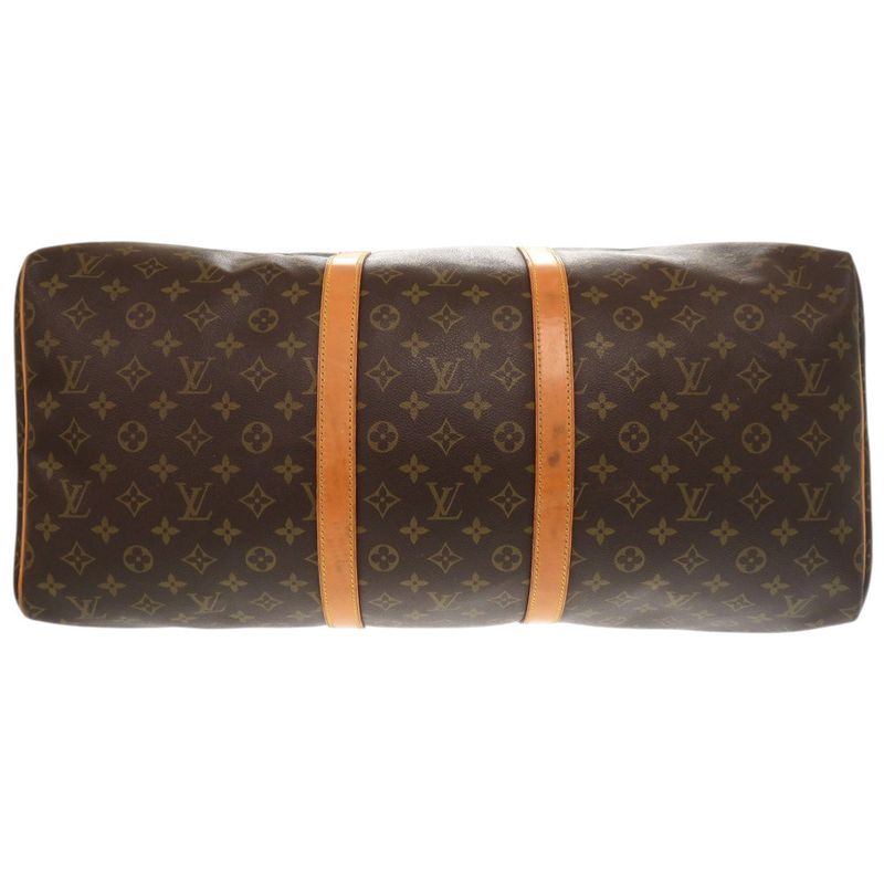 Louis Vuitton Keepall 55 Monogram M41424 Monogram Canvas Brown Boston Bag LV