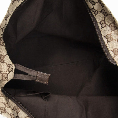 Gucci Large Web Shopping Tote Beige Brown GG Canvas — view 9