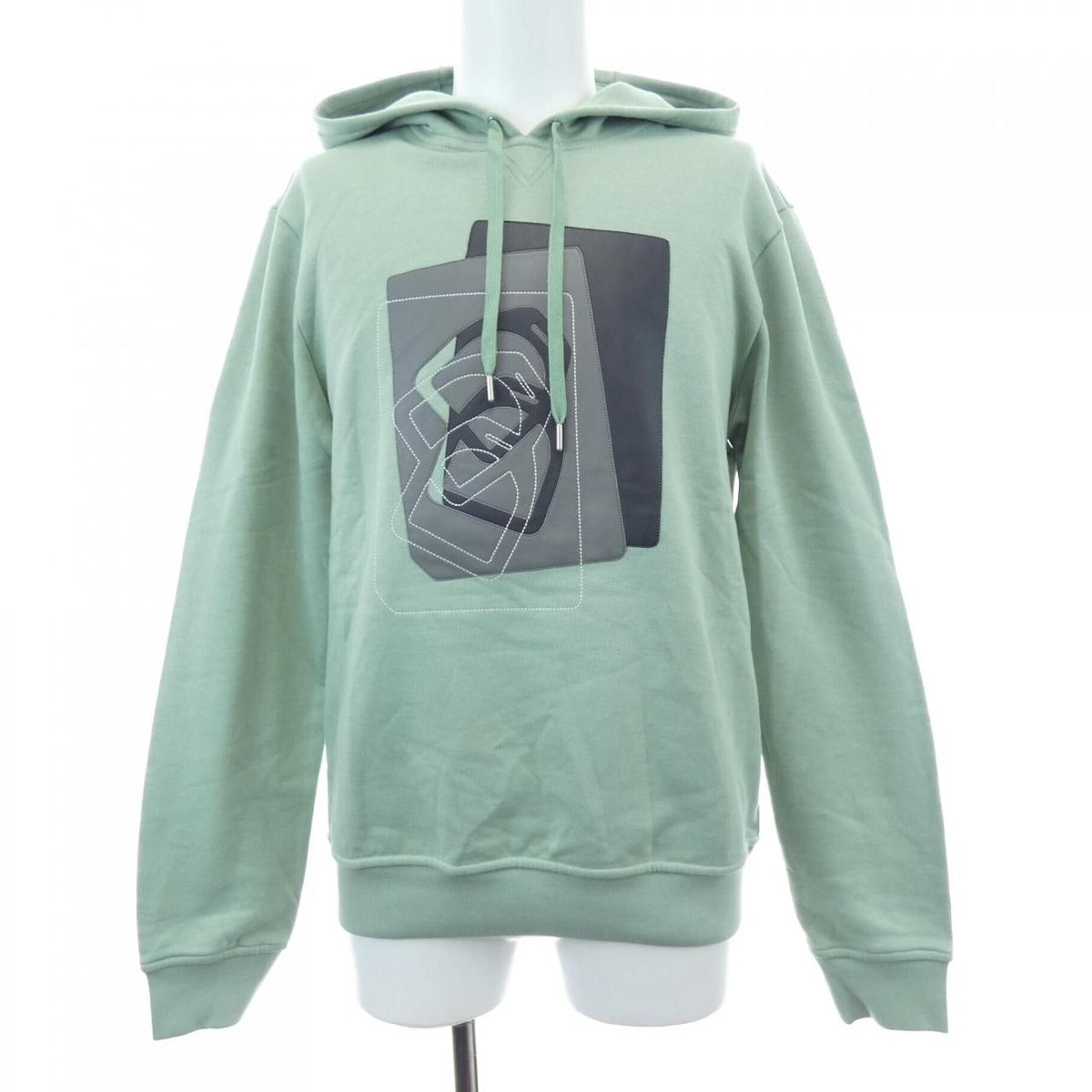 Hermes Hoodie Carre the Patch Etriers Decales