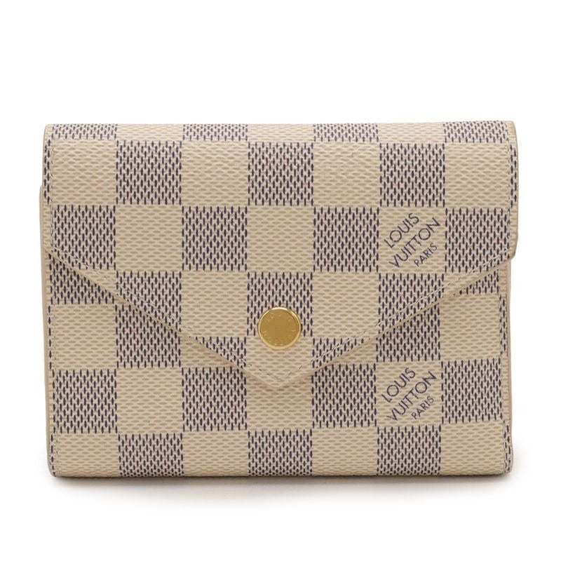 Louis Vuitton Damier Azur Portefeuille Victorine Trifold Wallet