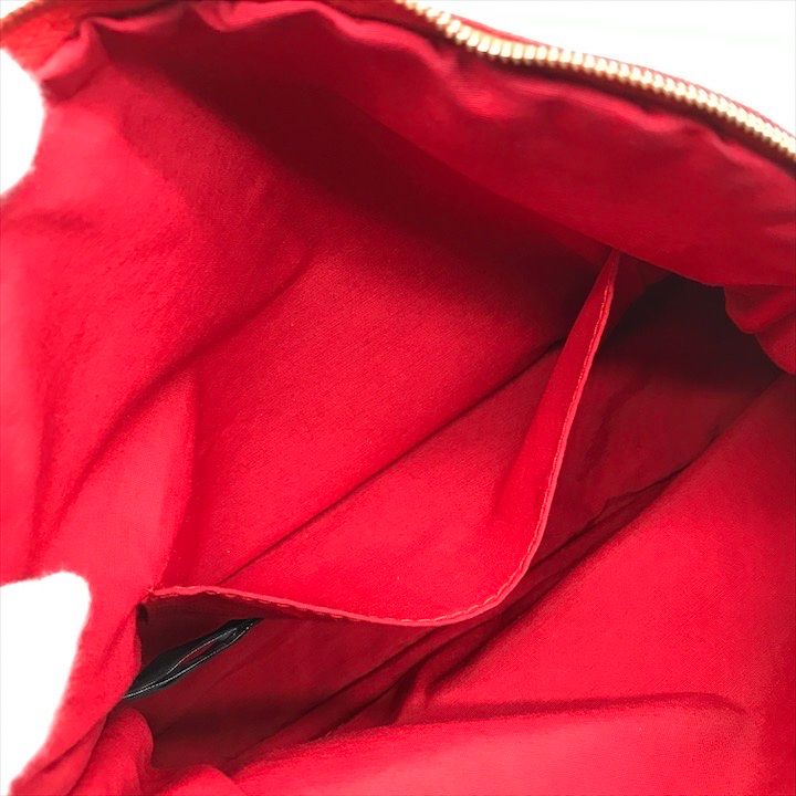 Hermes Bolide 25 Cotton Pouch Case Cosmetic Red