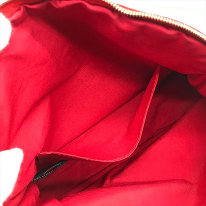 Hermes Bolide 25 Cotton Pouch Case Cosmetic Red