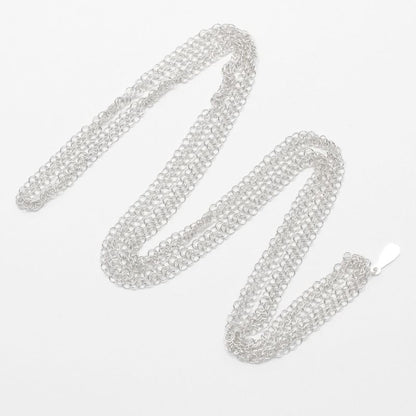 Tiffany & Co Mesh 64cm (25.20in) Silver 925 Ladies 9.2g Necklace