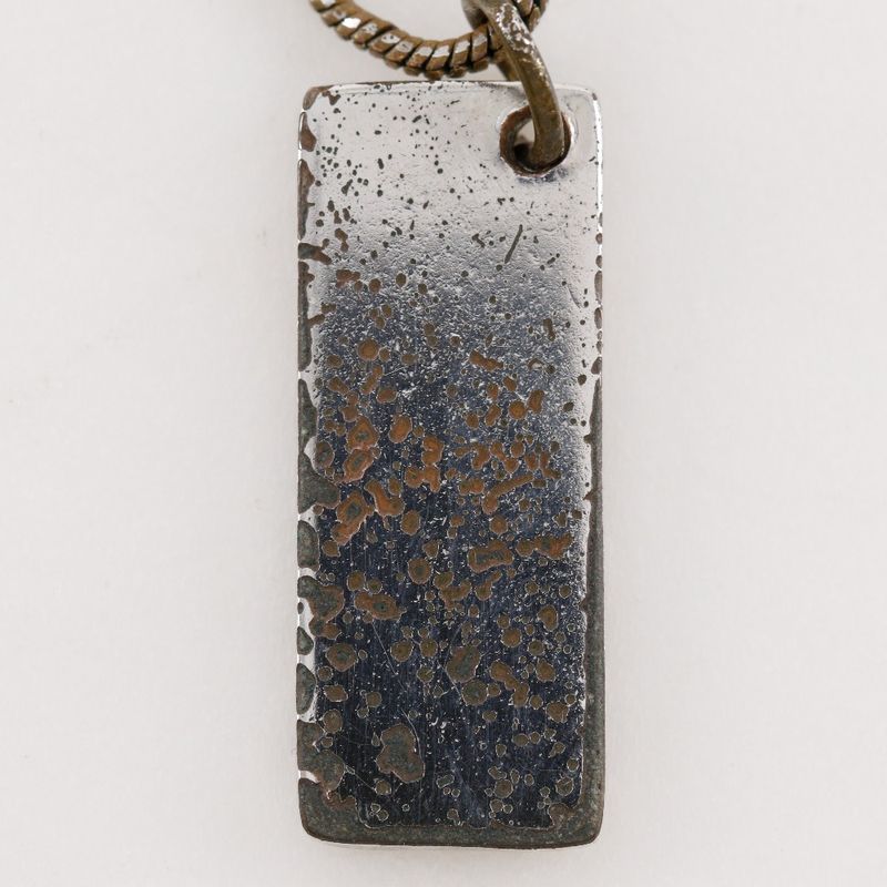 Dior Christian Dior Trotter No2 Metal Silver Ladies 9.2g Necklace