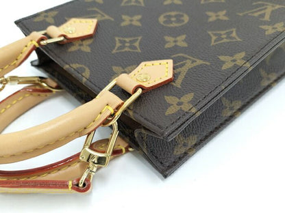 Louis Vuitton Petite Sac Plat Monogram Shoulder Bag Handbag M81295