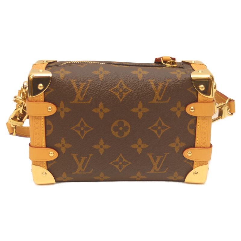 Very Little Used Louis Vuitton M46815 Monogram Side Trunk PM Shoulder Bag Brown