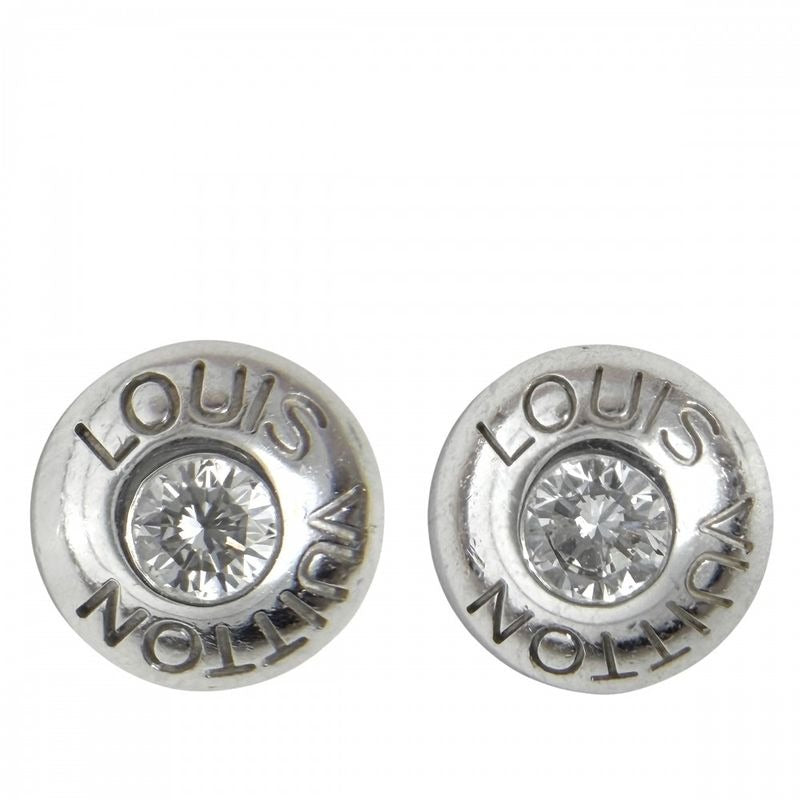 Louis Vuitton Earrings Puss Dreille Clou Jewelry Accessories Round 18K