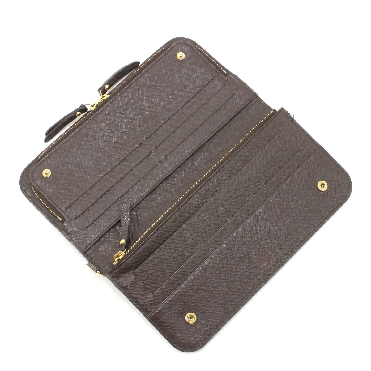 Louis Vuitton Damier Portefeuille Insolite Long Wallet with Initials