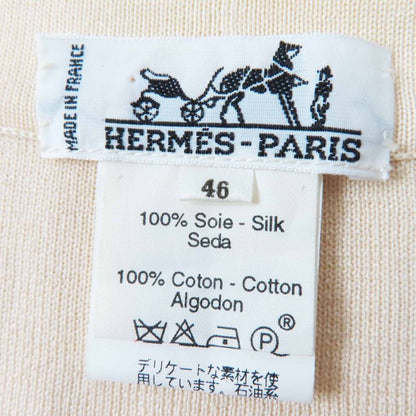 Hermes Vintage MONT Sainct Michel Mont Saint Michel Silk Cotton Rare Vest