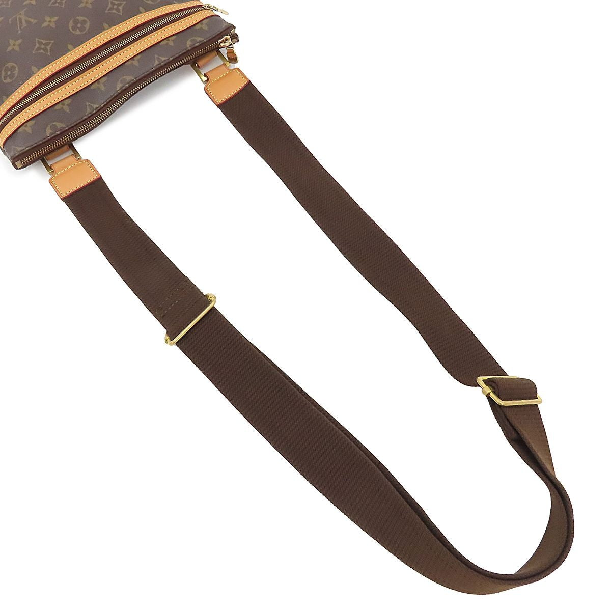 Louis Vuitton Pochette Bossfall Brown Gold Monogram Canvas Shoulder Bag — view 4