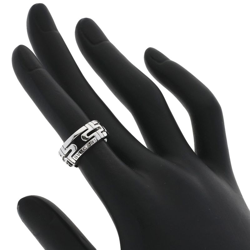 Bvlgari Bulgari Parentesi #47 Ring 18K White Gold Ladies