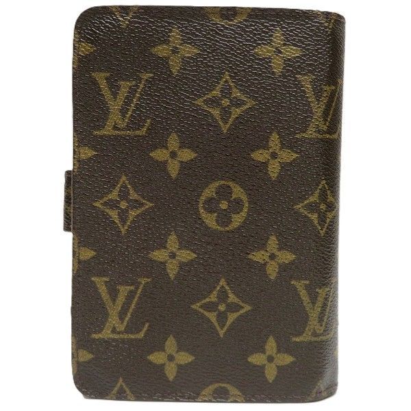 Louis Vuitton Monogram Porte Papier Zip M61207 Round Zipper Bifold Wallet Unisex