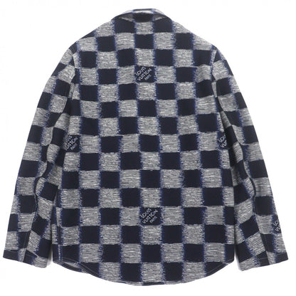 Louis Vuitton Made Wool Damier Long Sleeve Oversize — view 3