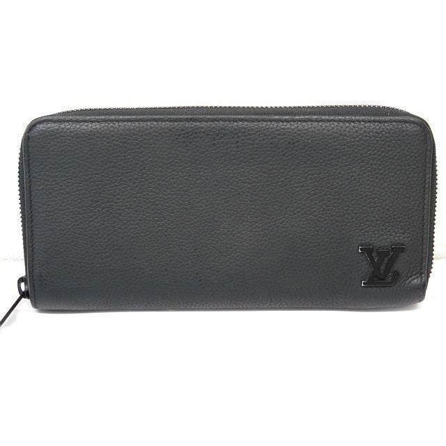Louis Vuitton LV Aerogram Long Wallet Zippy Horizontal Noir