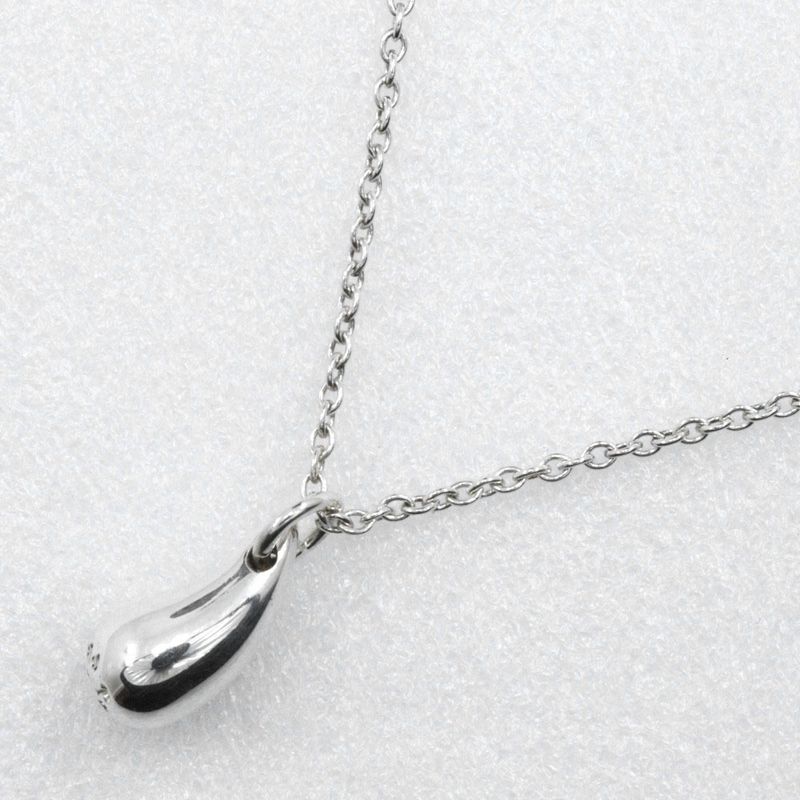 Tiffany & Co Teardrop Elsa Peretti 925 Silver Ladies 1.8g Necklace