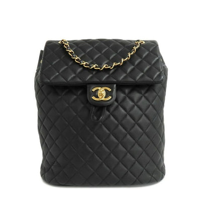 Chanel Urban Spirit Chain Backpack Quilted Black
