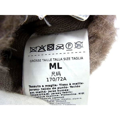 Max Mara Teddy Bear Mittens Alpaca Cashmere Silk Gloves ML Brown — view 4